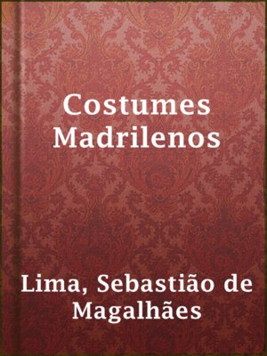 cover image of Costumes Madrilenos